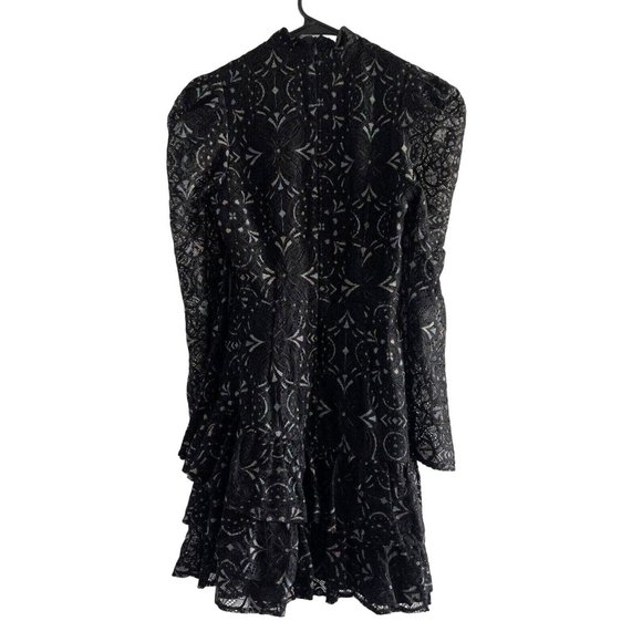 Yumi Kim Size XS Robyn Lace Mini Dress Black - Picture 5 of 15